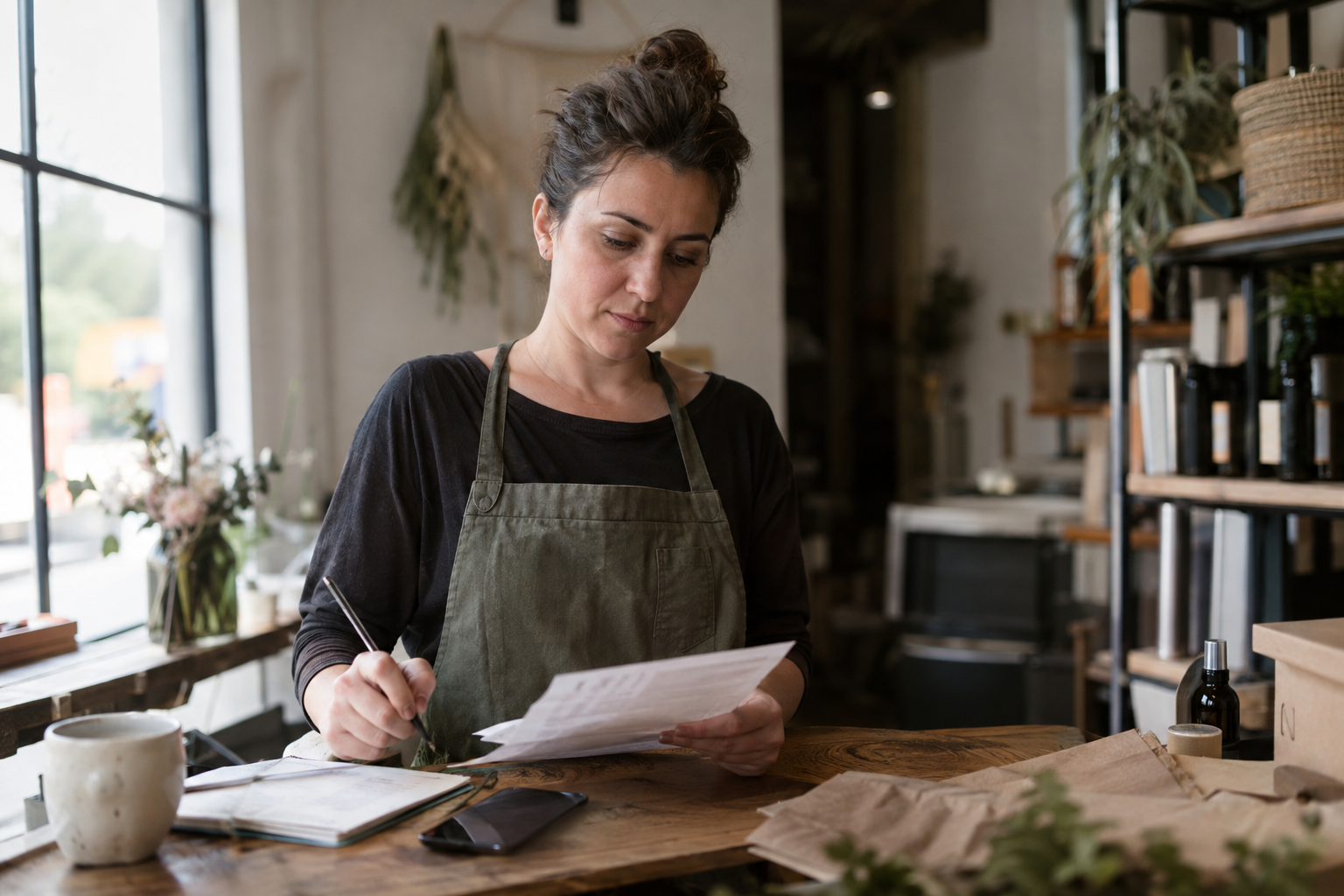 Small-business owner at work, illustrating the question: How much does SEO cost?