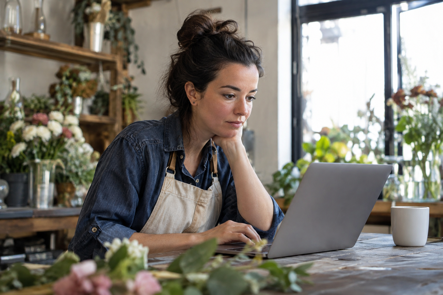 Small-business owner at work, illustrating the question: Is SEO still important in 2026?